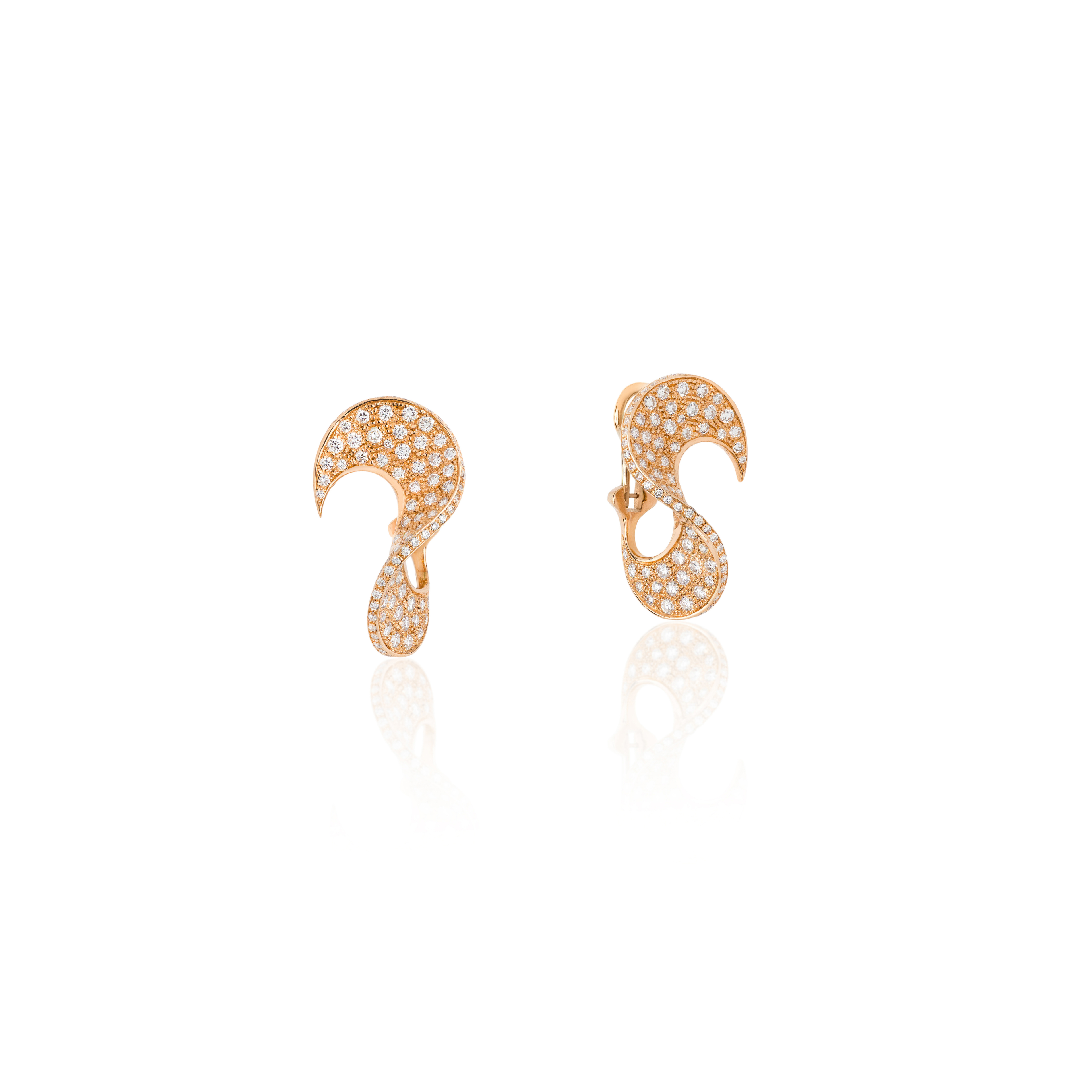 Seraphina Diamond Curve Earrings