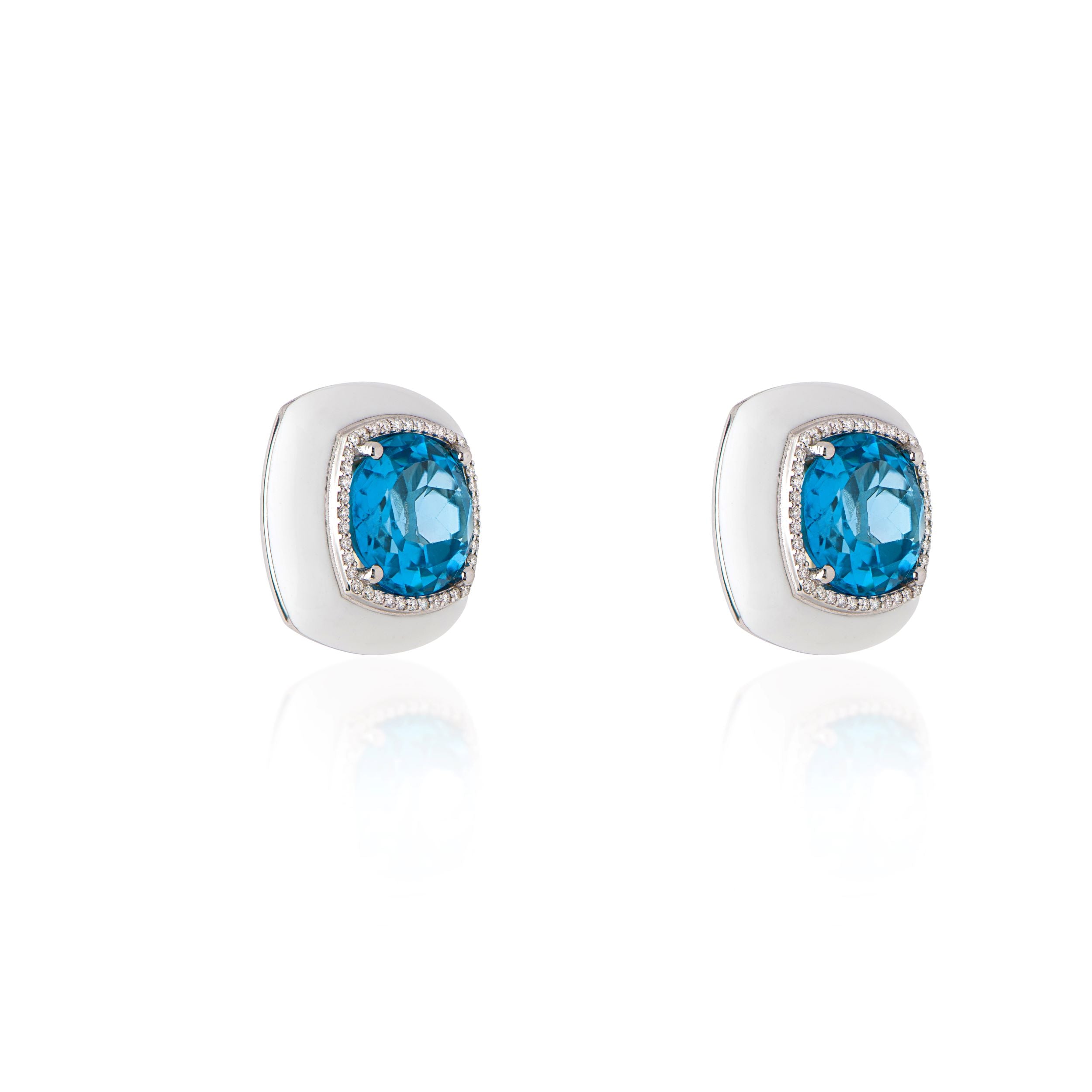 Topaze Lumière Stud Earrings