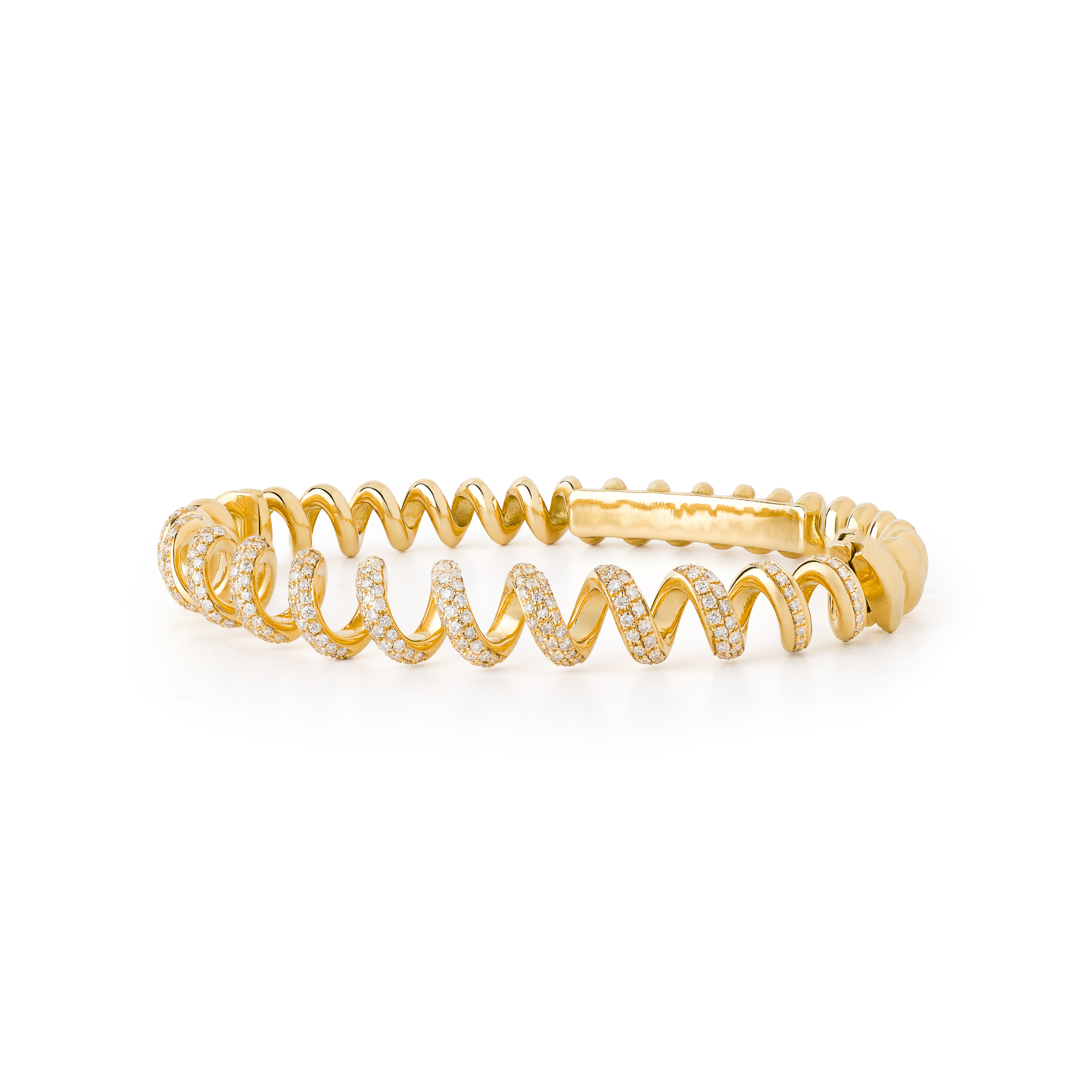 Luna Spiral Diamond Bracelet
