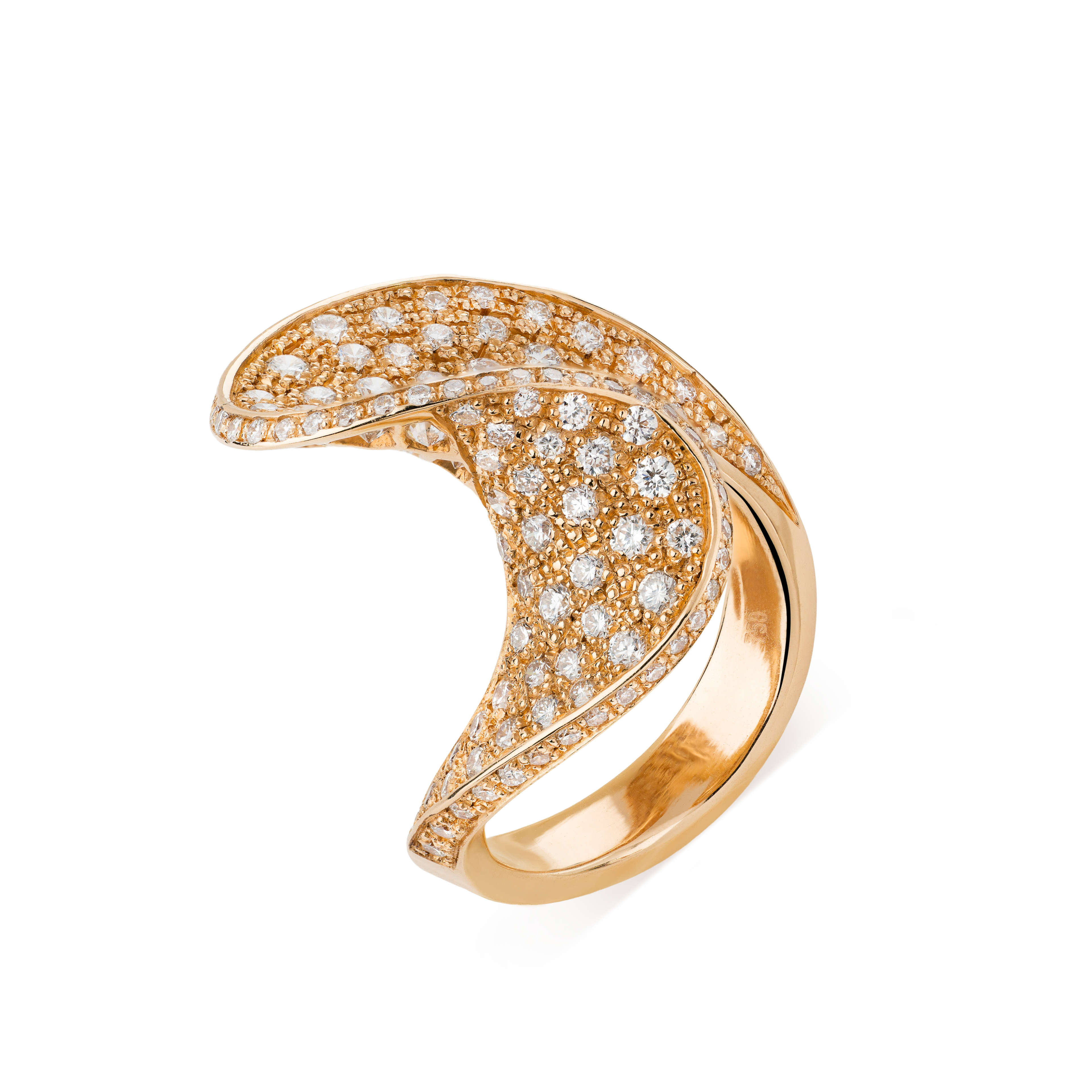 Golden Tide Diamond Ring