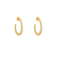 Serpentina Diamond Hoop Earrings