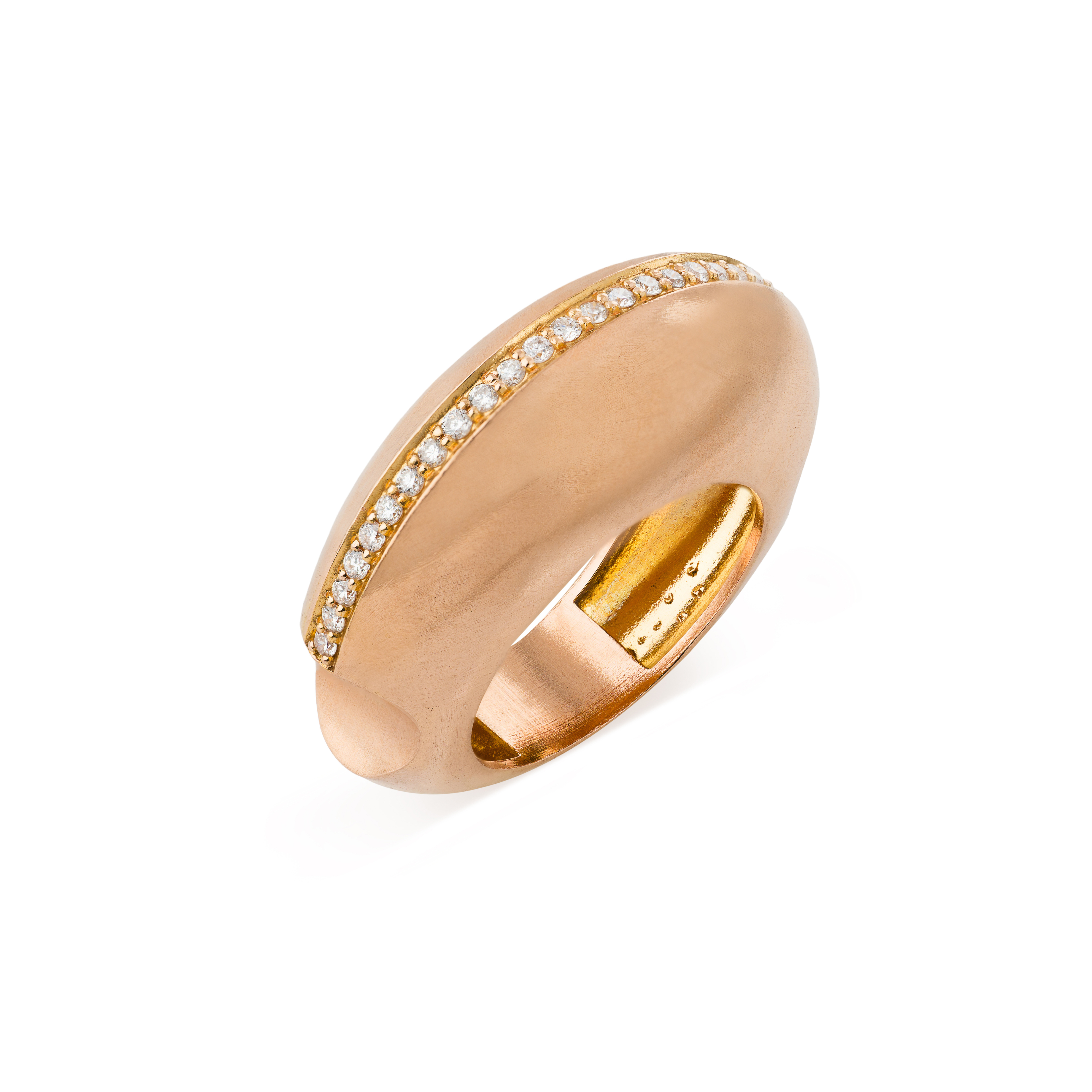 Silken Arc Diamond Ring