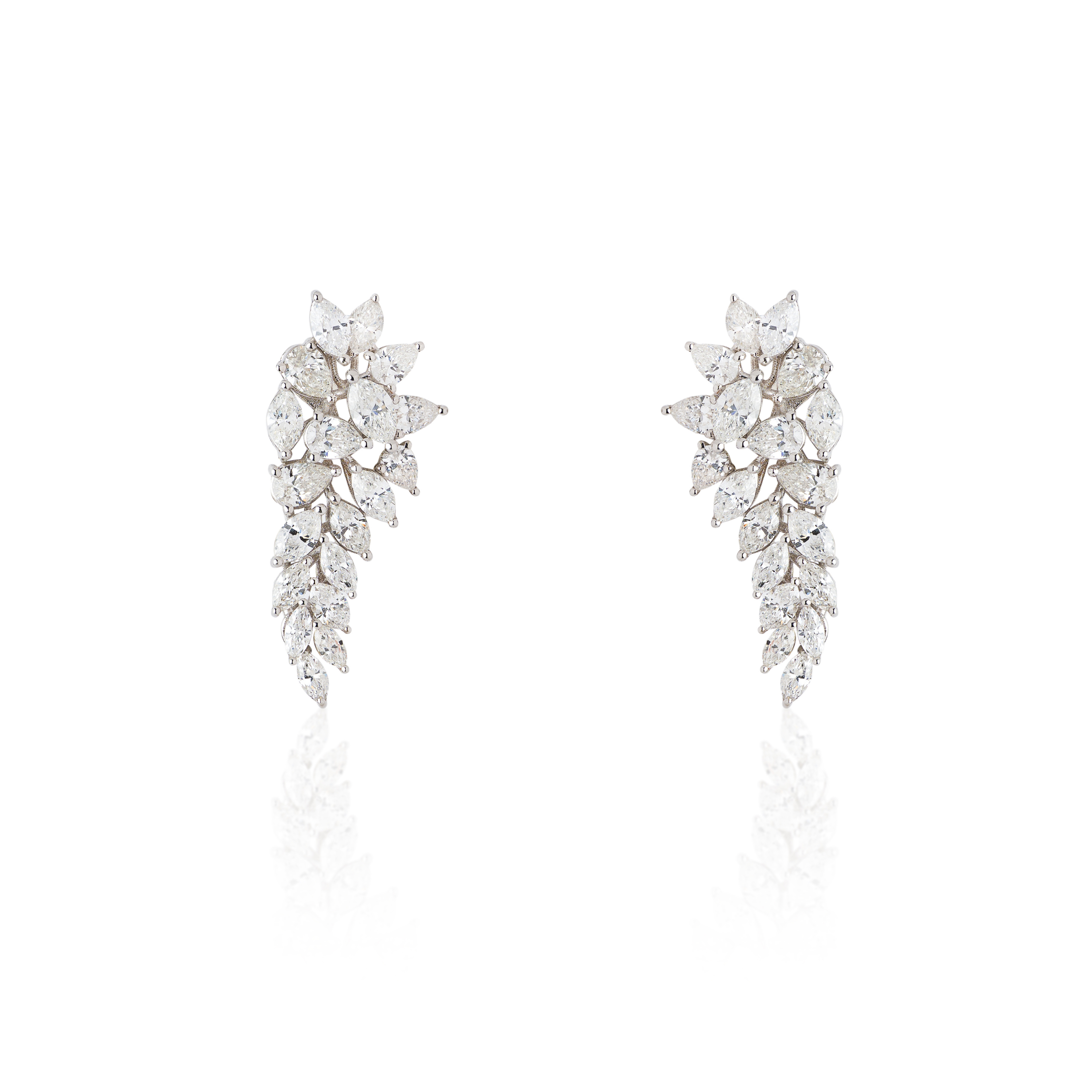 Diamond Ivy Cascade Earrings