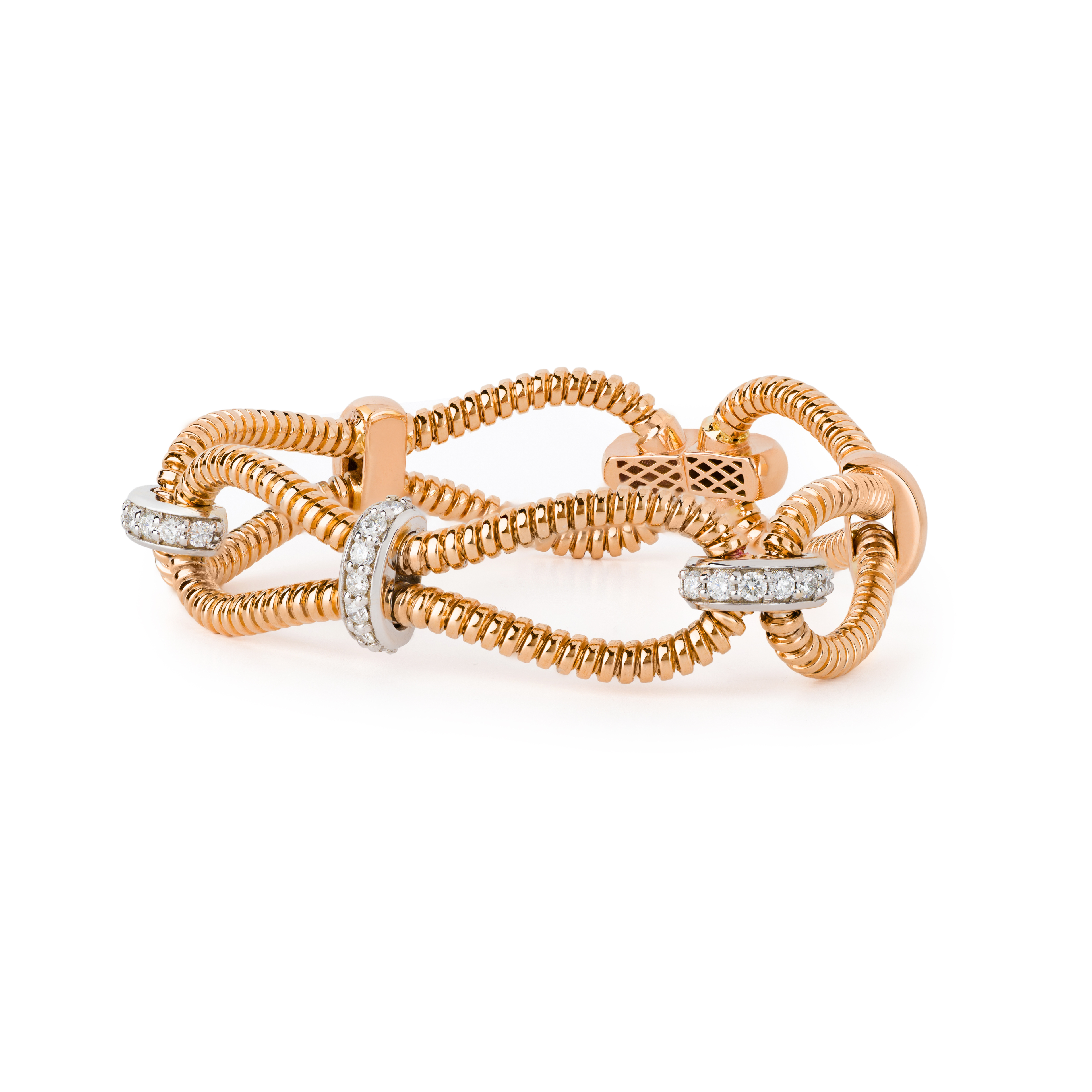 Infinity Coil Diamond Bracelet