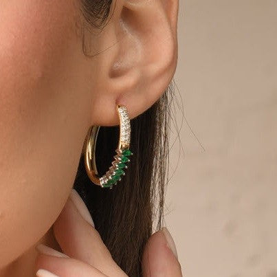 Verde Hoop Earrings