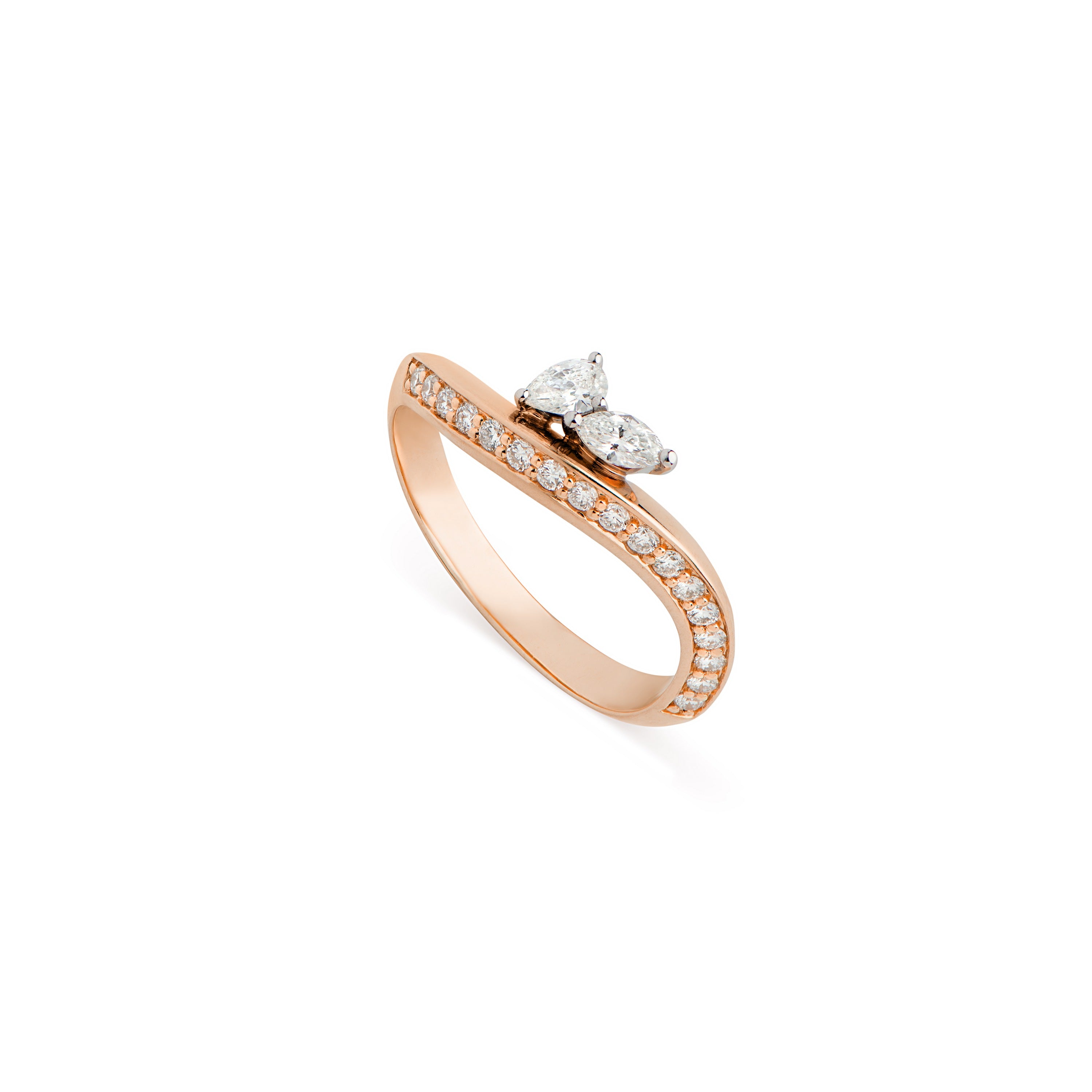 Marquise Duo Arc Ring