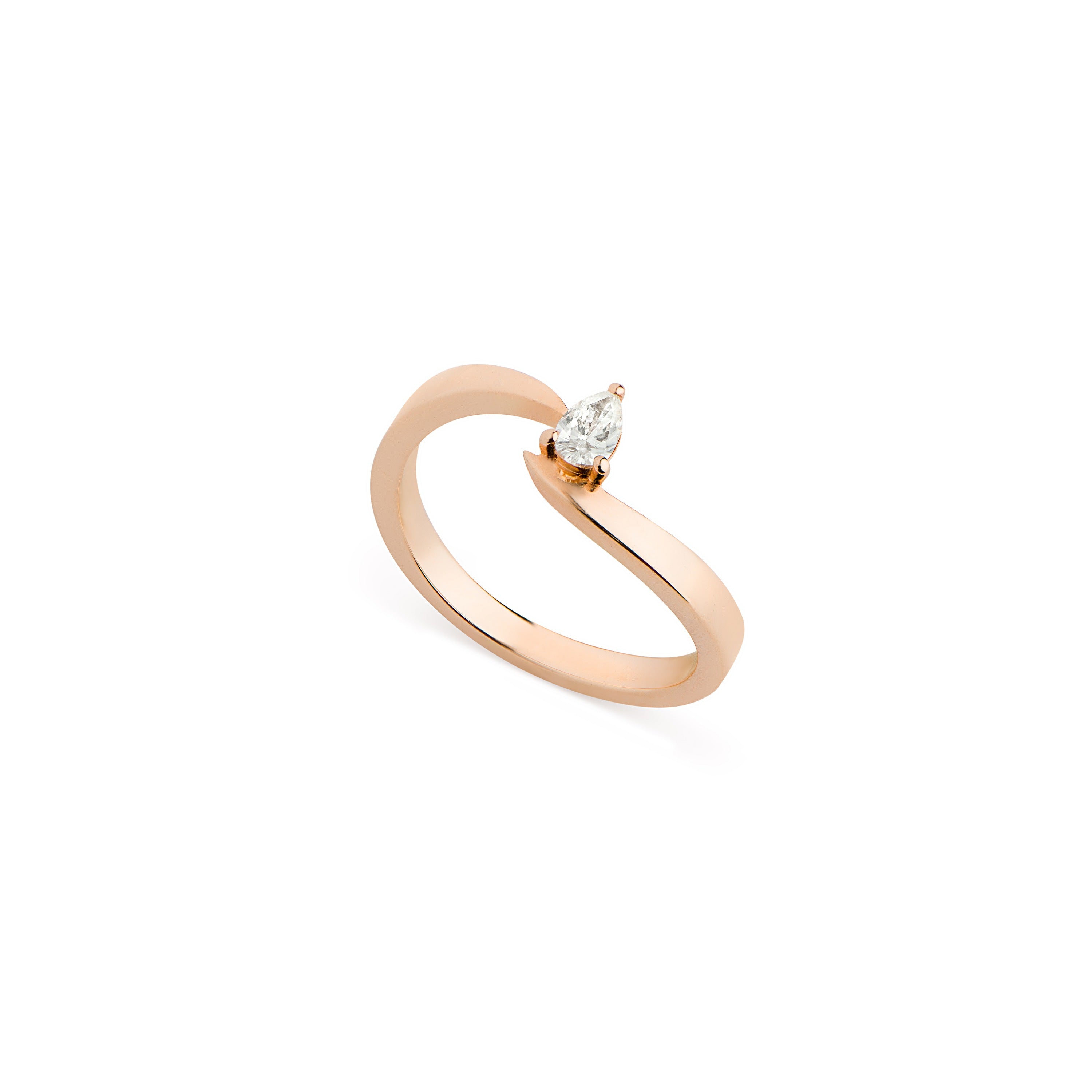 Lumière Pear Ring